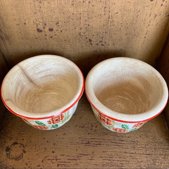 Vintage Crown Ovenware Cups - Picture 2 of 8